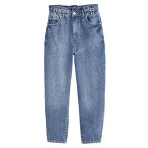 Bershka Denim Paperbag Mom Jean